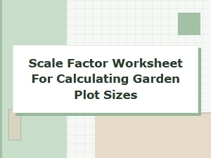 Planning Garden Plots with a Scale Factor Worksheet