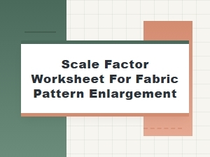Applying Scale Factors to Enlarge Fabric Patterns